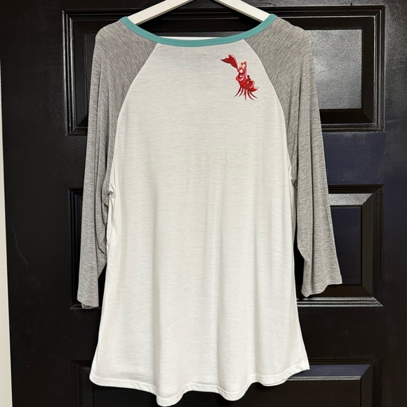 Disney Parks Little Mermaid Baseball Tee - Picture 2 of 4